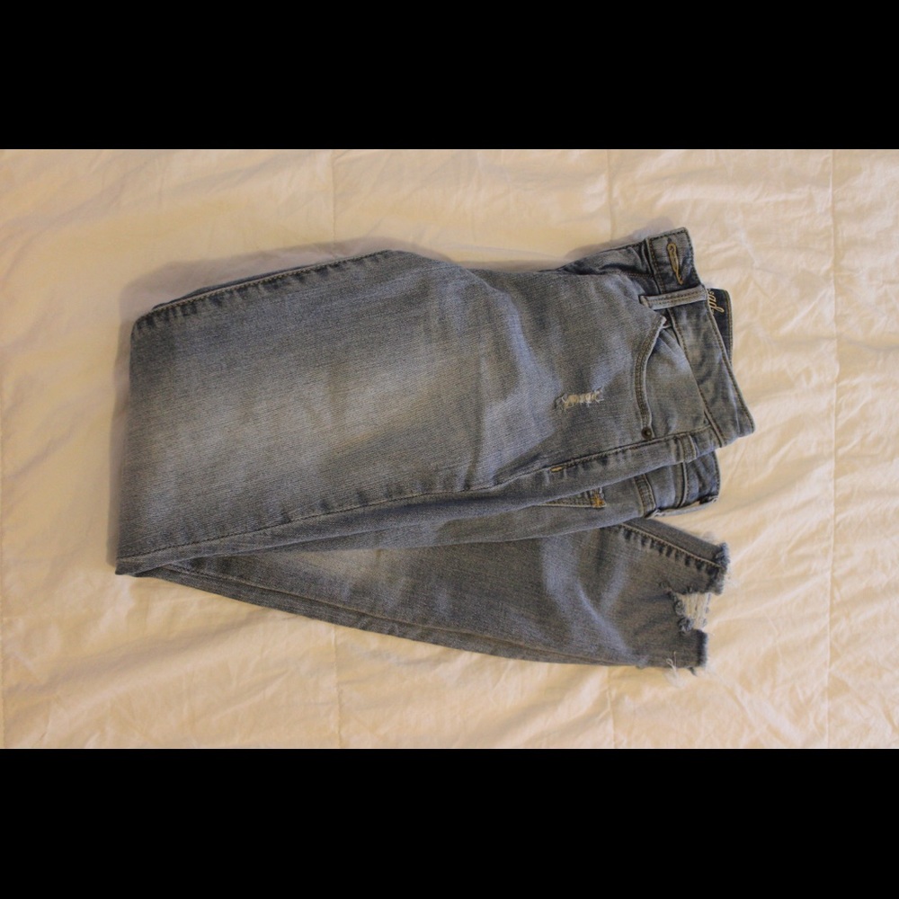 High rise skinny jeans